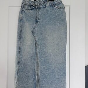 Zara Light Blue Denim Skirt